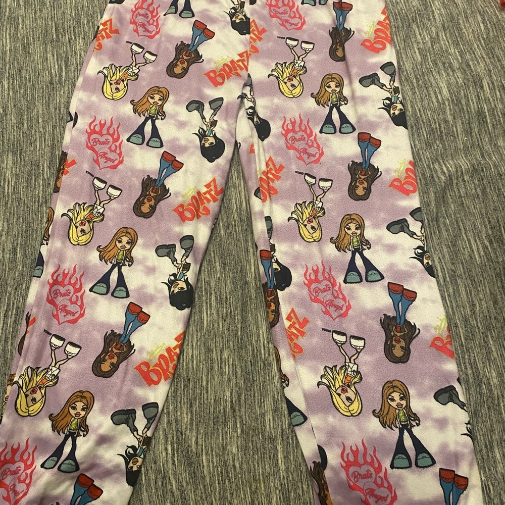Bratz Character Print Pajama Pants - Multicolor